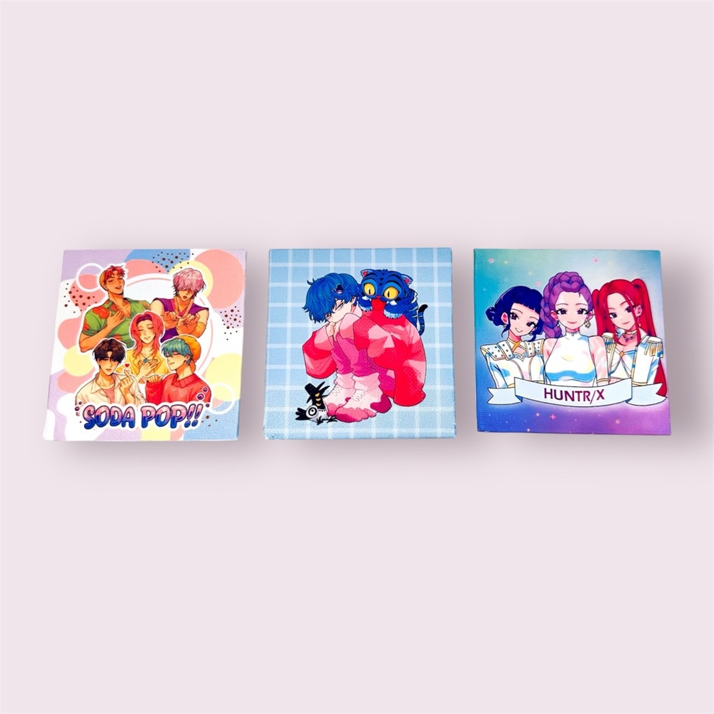 Saja Boys and Huntrix Kpop Demon Hunters Canvas prints fridge Magnets